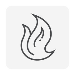 flame icon black