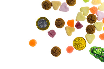 Assorted holiday candy for Sinterklaas