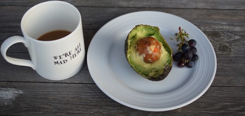 avocado, plate, diet, green, meal, healthy, dinner, white, fruit, dish, fork, apple, fresh, vegetable, soup, lunch, knife, eating, delicious, restaurant, gourmet, snack, 