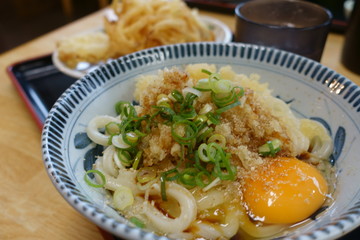 日本の岡山の美味しいうどん