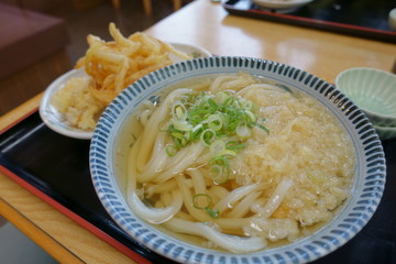 日本の岡山の美味しいうどん