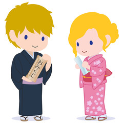 旅する恋人たち　着物で御神籤　タイプA