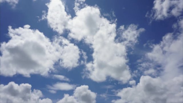 White clouds running over blue sky, Time-Lapse, loop-able, cloudscape, day, moving clouds, Full HD, 1920x1080, moving clouds ,Copy space.