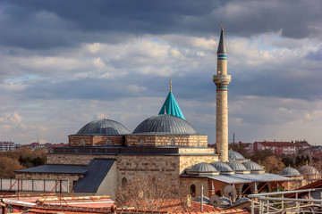 Obraz premium Turkey. Konya. View of Mevlana Mevlana Mosque.