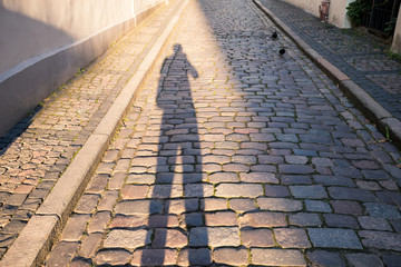 The shadow of the photographer