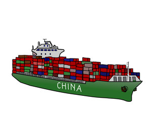 Container Ship Freight Transport China