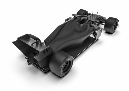 F1 car radiography / 3D render image representing an F1 car radiography