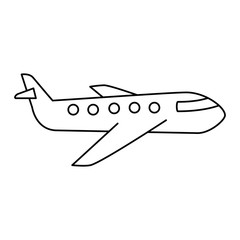 airplane flying isolated icon