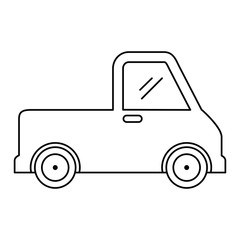 delivery service truck isolated icon