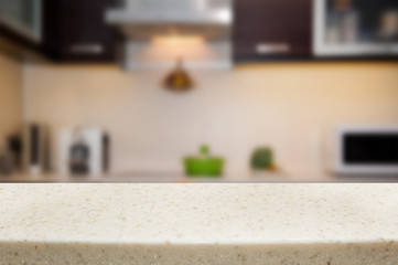 Blurred kitchen background