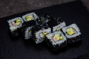 Japanese roll with prawn