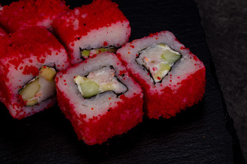 Japanese roll with prawn