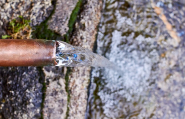 natural water fountain