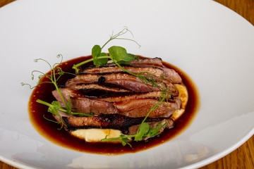 Grilled duck breast