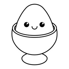 kawaii egg icon