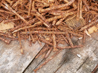old rusty screw,metal