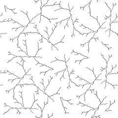 Vector crack texture. Hand drawn pattern.