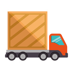 delivery service truck isolated icon