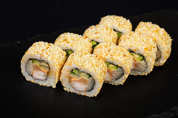 Japanese roll with prawn