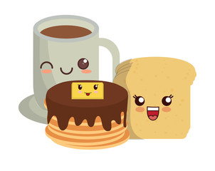 kawaii pancakes design