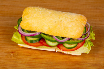 Panini with cheese