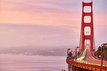 Golden Gate Bridge view at sunrise, San Francisco © haveseen