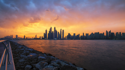 Colorful Morning - Dubai Marina © Wissam Chehade