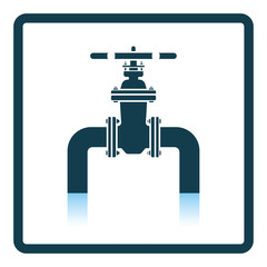 Icon of Pipe with valve