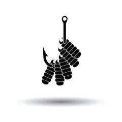 Icon of worm on hook