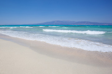 White sand beach, Chrissi island in Crete, Greece