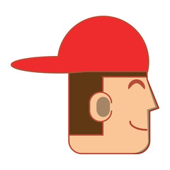 cartoon man icon