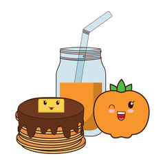 kawaii pancakes design