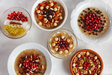 Traditional Turkish dessert ashure - Noah's Pudding