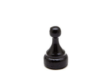 Chess pieces on white background