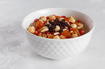 Traditional Turkish dessert ashure - Noah's Pudding