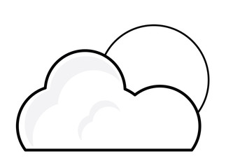cloud and sun icon