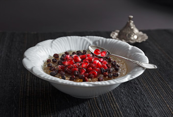 Traditional Turkish dessert ashure - Noah's Pudding
