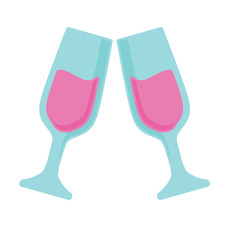 champagne glasses icon