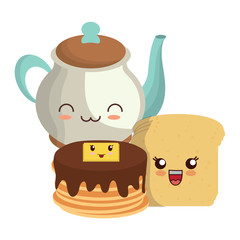 kawaii pancakes design