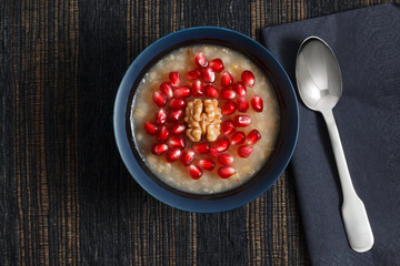 Traditional Turkish dessert ashure - Noah's Pudding