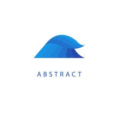 Abstract vetor Sea logo vector design. Sign for business, swimming pool, aqua, aquarium, spa, resort, diving, surfing . Modern decorative wave geometric icon.