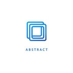 Fototapeta premium Abstract vetor logo vector design. Sign for business, internet communication company, digital agency, marketing. Modern decorative geometric icon.