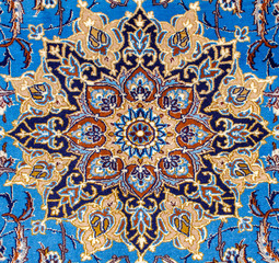 Traditional persian carpet detail