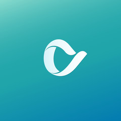 Monogram design elements, graceful template. Calligraphic elegant logo design. C logo line art monogram. Letter C on a dark background. Letter C vector logo. Business sign, identity, label, badge.