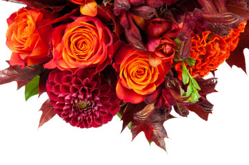 Elite bouquet of beautiful luxury flowers, close-up