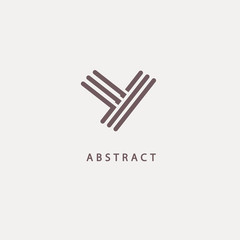 Monogram design elements, graceful template. Calligraphic elegant logo design. Y logo line art monogram. Letter Y on a dark background. Letter Y vector logo. Business sign, identity, label, badge.