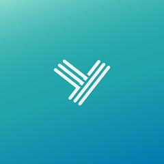 Monogram design elements, graceful template. Calligraphic elegant logo design. Y logo line art monogram. Letter Y on a dark background. Letter Y vector logo. Business sign, identity, label, badge.