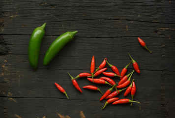 Red and Green Chillies