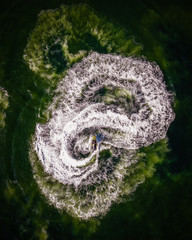 Aerial View of Belmar New Jersey in the Summer 