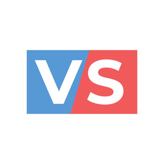 vs logo vector. vs battle letters competition